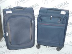Lot To Contain 2 John Lewis And Partners Blue Soft Shell Cabin Bags Combined RRP £185 (RETR00426627)
