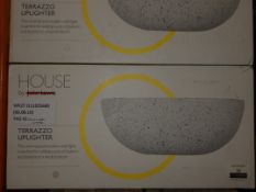 Lot To Contain 2X John Lewis And Partners Terrazzo Uplighter Wall Washer Lights Combined RRP£110.0(