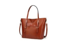 Brand New Women's Coolives Belt Bucket Shoulder Strap Tote Bag in Brown RRP £44.99