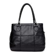 Brand New Women's Coolives Black Braided Strap Handbag RRP £49.99
