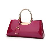 Brand New Women's Coolives Light Golden Strap Red Handbag RRP £39.99