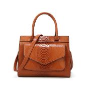 Brand New Women's Coolives Snake Skin Effect Tan Handle Bag RRP £54.99