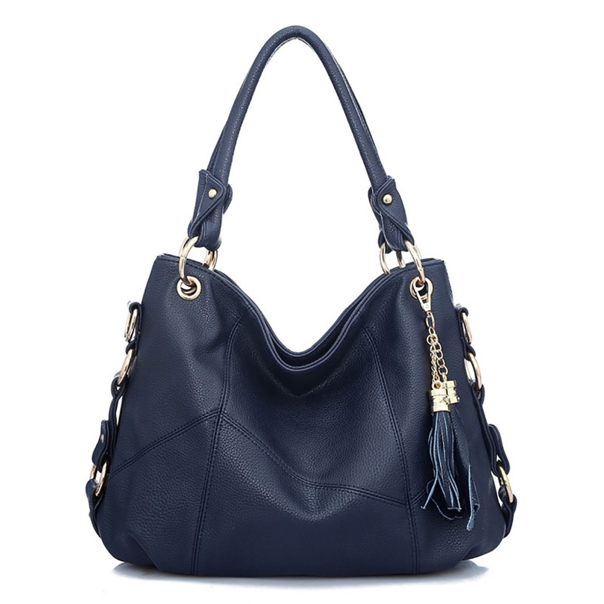 Brand New Women's Coolives Metal Ring Shoulder Strap Navy Blue Handbag RRP £54.99