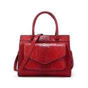 Brand New Women's Coolives Snake Skin Effect Red Handle Bag RRP £54.99