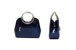 Brand New Women's Coolives Golden Strap Handbag in Royal Blue RRP £44.99