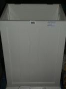 St Ives Solid White Wooden Linen Bin RRP £110 (RET00201673) (Viewing/Appraisals Highly Recommended)