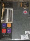 Brand New And Sealed Pairs OF Enhanced Living Designer Eyelet Headed And Pencil Pleat Curtains In