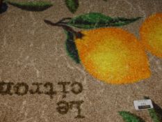 Olive And Lemon Super Absorbent Welcome Mat (Viewing/Appraisals Highly Recommended)