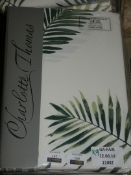 Brand New Charlotte Thomas Floral Print Pencil Pleat Fern Curtain Packs RRP £40 Each