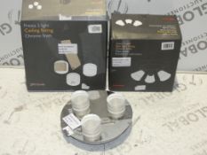 Assorted Boxed And Unboxed Designer Lighting Items To include A Presta Three Light Ceiling Light