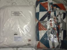 Bagged Assorted John Lewis and Partners Bedding Items to Include an Otto Double Duvet Cover Set