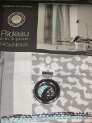 Rideau 140x240cm Single Curtains (Viewing/Appraisals Highly Recommended)