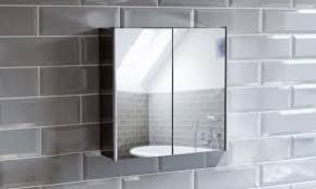 Boxed Bath Veda Tiano Double Bathroom Wall Cabinet (Viewing/Appraisals Highly Recommended)