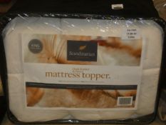 Scandinavian Duck Feather And Down King Size Mattress Topper RRP £40 (Viewing/Appraisals Highly
