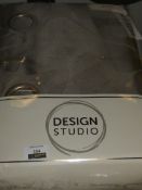 Pairs of Design Studio Fully Lined 90x108 Inch Grey Designer Curtains RRP £105 Each (Viewing/