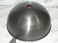 Boxed Industrial Brushed Steel Designer Ceiling Light Pendant RRP£130.0 (Viewing/Appraisals Highly