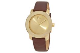 Movado Bold ladies watch reference 3600456, Cornation gold.ion plated stainless steel case with soft