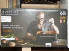 Boxed Everdure By Heston Blumenthol Cube Portable Charcoal BBQ RRP £150 (RET00201799) (Viewing/