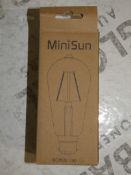 Boxed MiniSun Screw In Designer Light Bulbs (Viewing/Appraisals Highly Recommended)