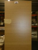 Tall Light Oak 2 Door Bathroom Storage Cabinet RRP £120 (Viewing/Appraisals Highly Recommended)