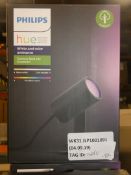 Boxed Philips Huw Personal Wireless Light In White And Ambience Colour Outdoor Spot Lily Extension