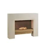 Boxed Beldray Manhattan Electric Fire Suite With Cream Wooden Surround (Viewing/Appraisals Highly