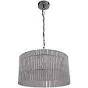 Boxed Pagazzi Peyto Four Light Ceiling Light Fitting With Bubble Acrylic And Chrome Finish (