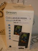Boxed Oregon Scientific Colour Coded Weather Station RRP £60 (RET00418595) (Viewing/Appraisals