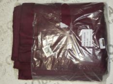 Bagged John Lewis and Partners Textured Burgundy Duvet Cover Set RRP £110 (RET00810003) (Viewing/