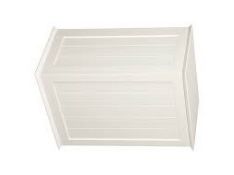 Boxed St Ives Solid White Wooden Laundry Bin RRP£110.0 (2244380) (Viewing/Appraisals Highly