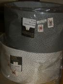 Lot to Contain 2 John Lewis And Partners Starry Sky Grey And White Ceiling Light Shades RRP £45 Each