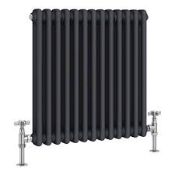 Boxed Anthracite 2 Column Radiator RRP £115 (12418) (Viewing/Appraisals Highly Recommended)