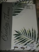 Lot to Contain 3 Brand New Charlotte Thomas Floral Print Pencil Pleat Fern Curtain Packs RRP £40