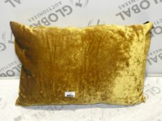 Lot to Contain 2 Paoletti Verona 40x60cm Gold Scatter Cushions RRP £45 Each (Viewing/Appraisals