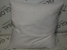 Lot to Contain 3 Assorted Uncovered Microfibre And Feather Filled Scatter Cushions (Viewing/