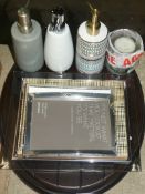 Lot to Contain 11 Assorted Items To Include Scented Candles Hand Pump Soap Dispensers Photo Frames