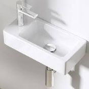 Boxed Brussels Rectangular Wall Hung Sink RRP£90.0 (Viewing/Appraisals Highly Recommended)