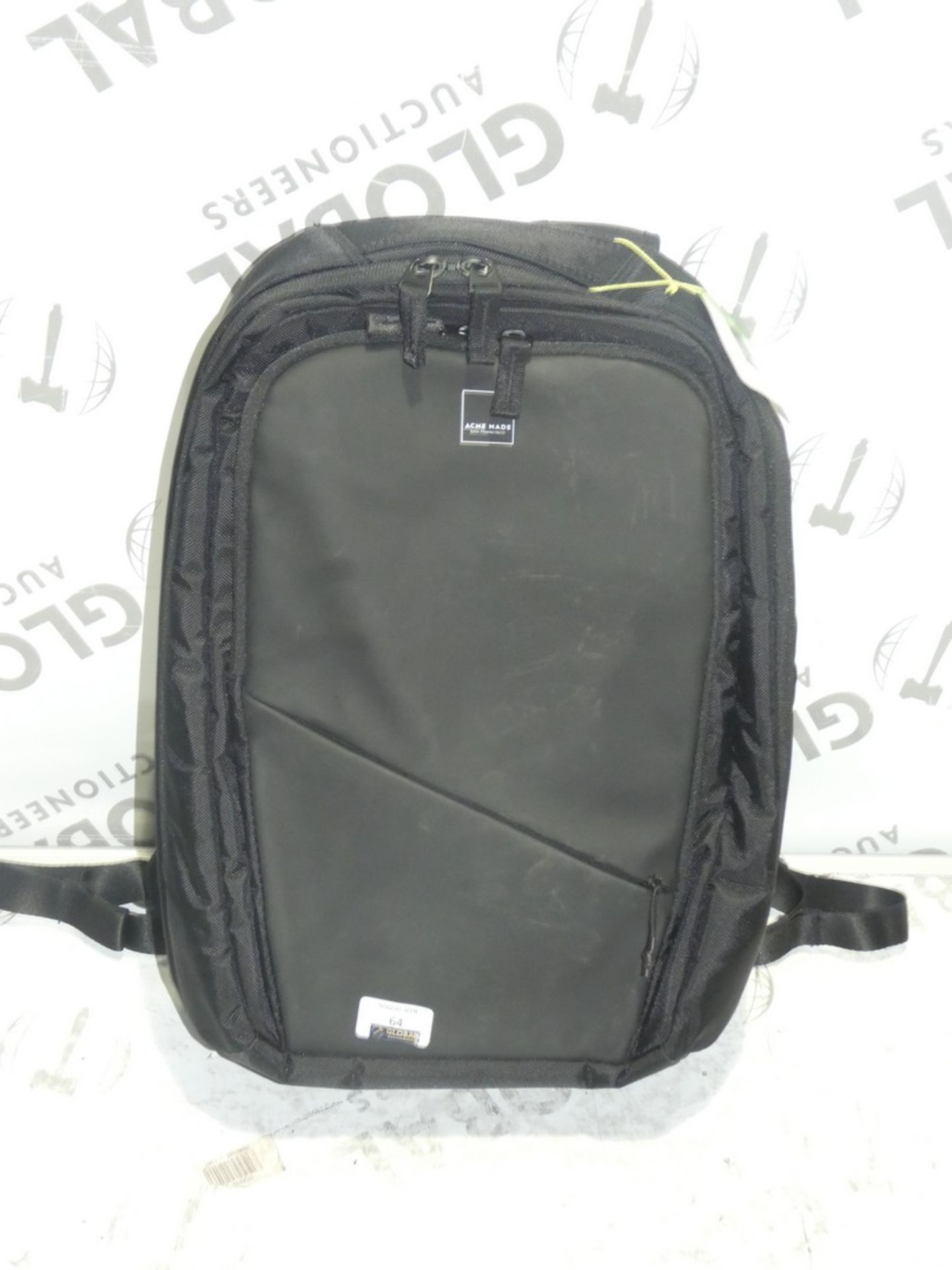 Lot to Contain 3 Acme Made Black Weather Protect Laptop Backpacks