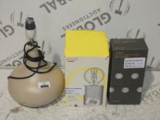 Lot to Contain 4 Assorted Boxed And Unboxed Lighting Items To Include Scott LED Task Lamps