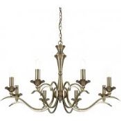 Lot To Contain 1X Boxed Endon Kora Eight Light Chandlier RRP£230.0(Viewing or Appraisals Highly