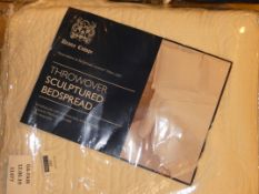 Bagged Brand New Diana Compe Sculptured Bed Spread In Ivory RRP £60 (Viewing or Appraisals Highly