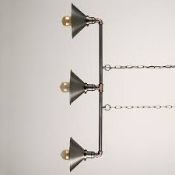 Boxed 3 Light Drop Down Ceiling Light Fitting To Include Shades To Include Shades RRP £150 (