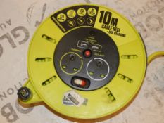 Lot To Contain 2 10 Metre Cable Reel Extension Leads (Viewing/Appraisals Highly Recommended)