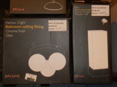 Lot To Contain 5X Boxed Assorted John Lewis Lighting Items To Include A Contact Touch Control