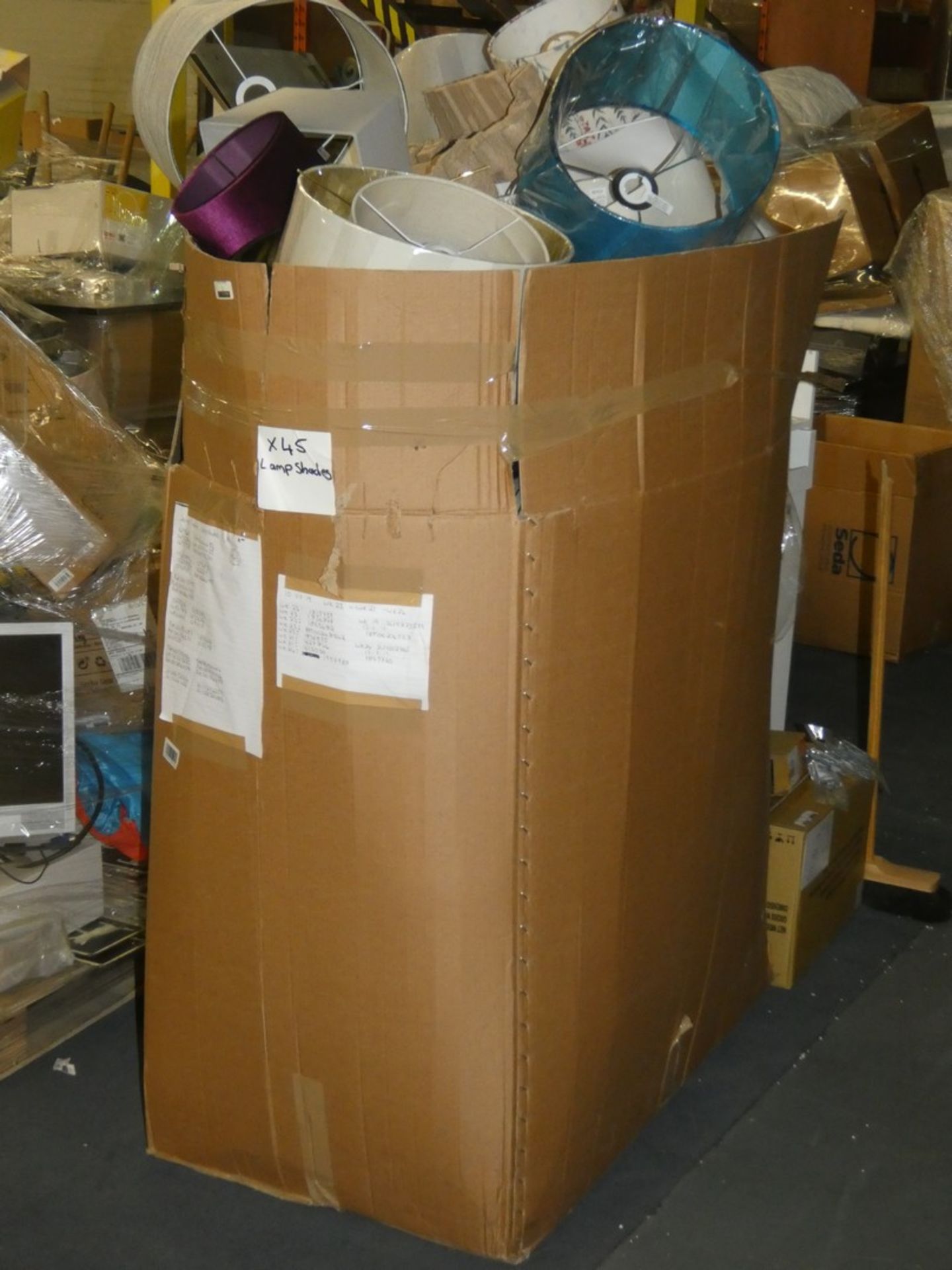 Pallet to Contain 45 John Lewis and Partners Designer Lampshades RRP £900 (JL11012611)