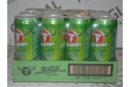 Half A Pallet To Contain 90 Packs of 12 Carabau Green Apple Energy Drinks Equates To 1,080