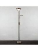 Boxed John Lewis And Partners Zella Antique Brass Floor Lamp RRP £85 (RET00736065) (Public Viewing