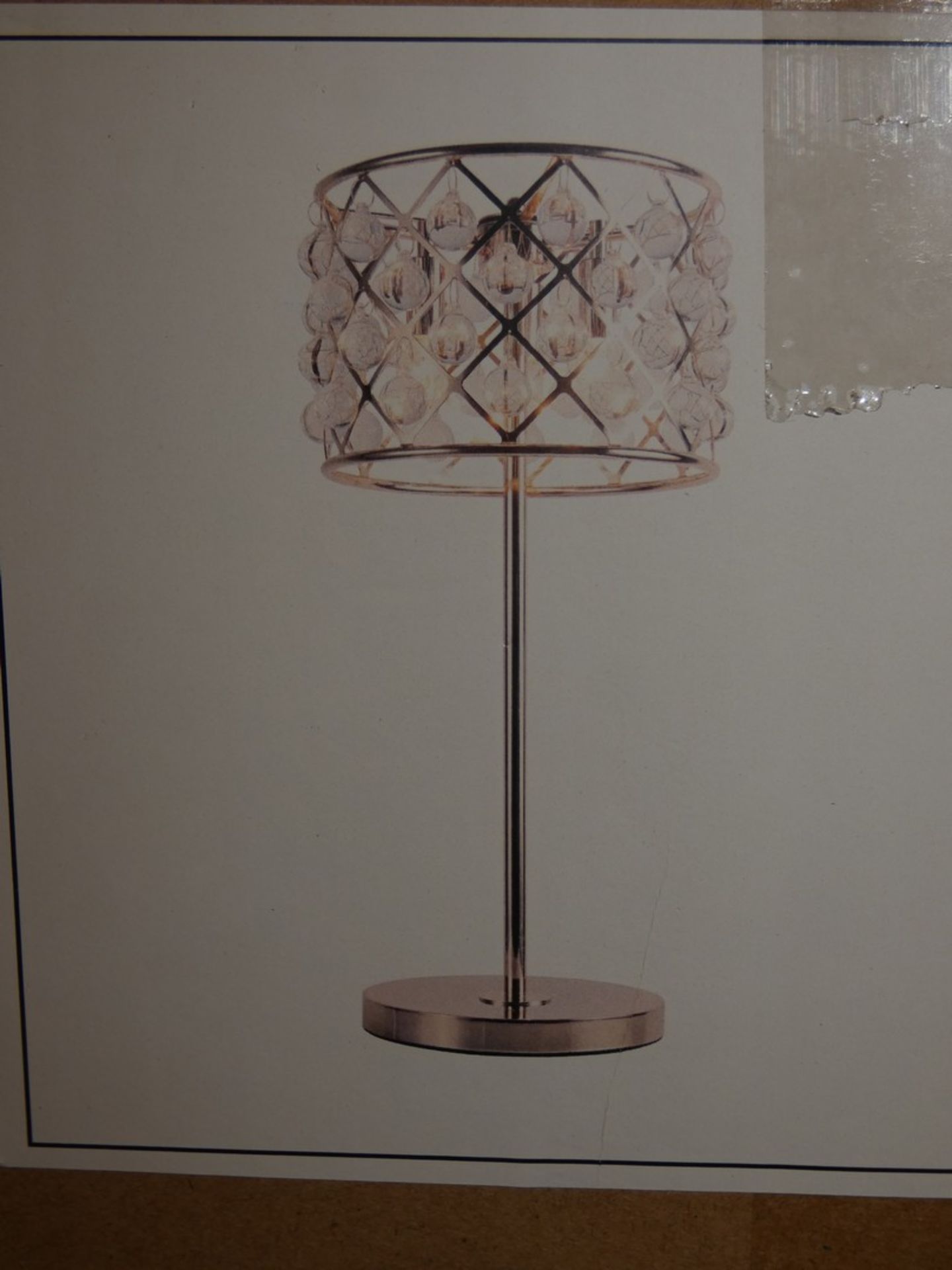 Boxed Brand New Serene Lighting Brentcross SL0088 3 Light Gold Table Lamp RRP £24.99