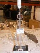 Glass Base Designer Table Lamp Base RRP £80 (RET00172529) (Viewing/Appraisals Highly Recommended)