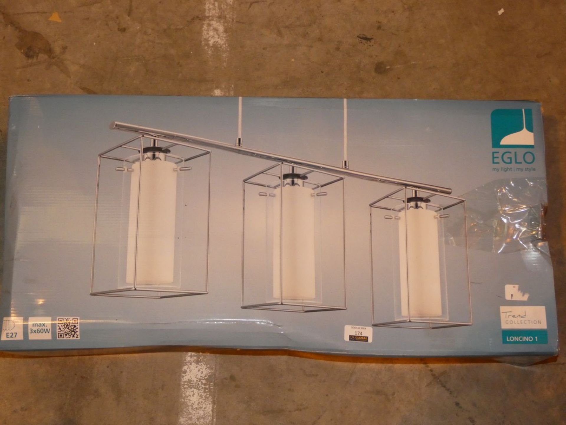 Boxed Eglo Trend Collection Moncino 1 Bar Light Fitting RRP £110 (Viewing/Appraisals Highly